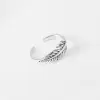 925 Sterling Silver Handmade Vintage Leaf Shape Ring