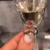 4ct Radiant Cut Pink Sapphire Engagement Ring