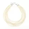 Simulated Pearls Five-Strand Layered Necklace
