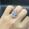 10ct Pear Cut Classic Engagement Ring