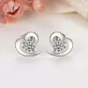 Love Forever 925 Sterling Silver Stud Earrings