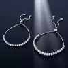 Fashion White Sapphire Adjustable Bracelet