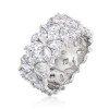 5.35ctw Marquise&Round Cut White Sapphire Eternity Band