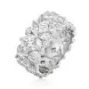 5.35ctw Marquise&Round Cut White Sapphire Eternity Band