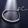 Fashion White Sapphire Adjustable Bracelet