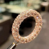 3.75ctw Round Cut White Sapphire 4 Rows Eternity Band