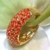 7MM Wide Multicolor Sapphire Paved Wedding Band