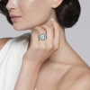4ct Art Deco Emerald Calibre Halo Engagement Ring