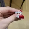 3ctw Oval and Pear Cut Drop Wedding Band