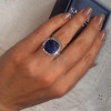 12ct Halo Cushion Cut Classic Paved Engagement Ring