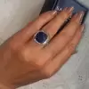 12ct Halo Cushion Cut Classic Paved Engagement Ring