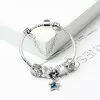 Star of Ocean Four-leaf Clover Alloy Bracelet