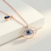 Luck Drop & Evil Eye Pendant Titanium Steel Necklace  