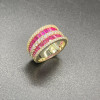 8.95ct Emerald Cut Wedding Band in Three Colors Available