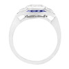 1.48ct Art Deco Calibre Halo Engagement Ring