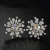 4ctw Snowflake Stud Earrings