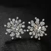 4ctw Snowflake Stud Earrings