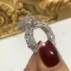 5.5ct Cushion Cut Eternity Shank Classic Engagement Ring