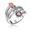 Fashion Love Danger Rose Skull Ring Halloween Special Gift