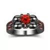 Halloween Gift Ruby Red Skull Ring
