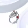 Fashion Love Danger Rose Skull Ring Halloween Special Gift