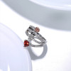 Fashion Love Danger Rose Skull Ring Halloween Special Gift