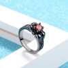 Halloween Gift Ruby Red Skull Ring