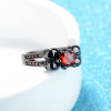 Halloween Gift Ruby Red Skull Ring