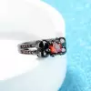 Halloween Gift Ruby Red Skull Ring
