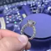 Handmade 2.5 CT Paved Round Brilliant Cut Ring