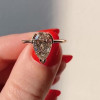 Bezel Setting Sterling Silver Engagement Ring