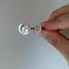 10mm White Pearl Free Open Ring