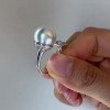 10mm White Pearl Free Open Ring