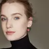 Fashion Red Heart Dangle Earring