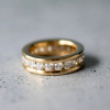 4ctw Round Cut Channel Set White Sapphire Eternity Ring