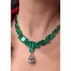 120ctw Multi-Cut Emerald and White Sapphire Statement Necklace