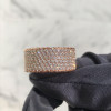 8.87ct Round Cut White Sapphire Eternity Band in Rose Gold