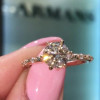 1.5ct Round Cut White Sapphire Engagement Ring