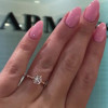 1.5ct Round Cut White Sapphire Engagement Ring