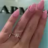 1.5ct Round Cut White Sapphire Engagement Ring