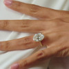 5ct Oval Cut Solitaire Engagement Ring In Gold