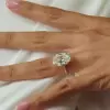 5ct Oval Cut Solitaire Engagement Ring In Gold