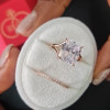 4ct Cushion Cut Solitaire Engagement Ring With A Eternity Band