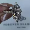 Classic Marquise Cut White Sapphire Engagement Ring