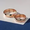 Handmade Rose Gold Wedding Couple Ring