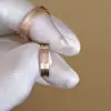 Sterling Silver Wedding Couple Ring In Gold