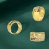 4ctw Flush Set Brown and White Sapphire Starry Band Ring