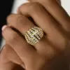 3.5ctw Round Cut White Sapphire Line Band Ring