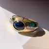 3.5ctw Oval Cut Sapphire Channel Set Cocktail Ring