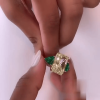 5.3ct Radiant Cut Yellow Sapphire Three-stone Engagement Ring